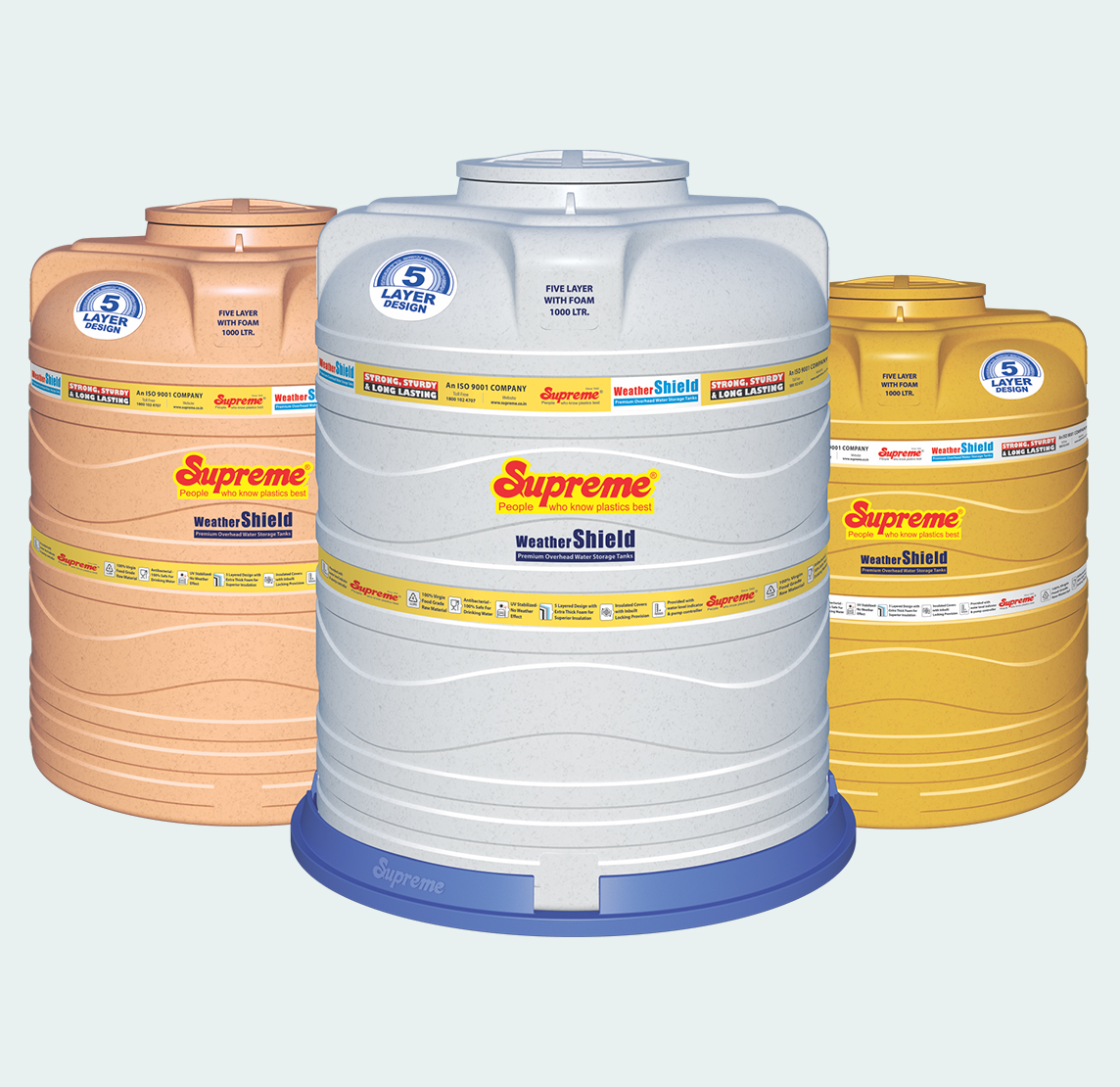 Premium Overhead Water Tanks - Supreme Water Tank 1000 Ltr